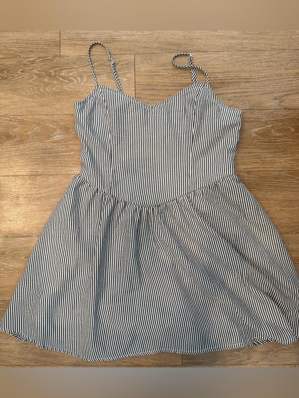 NWT Altar'd State Black & White Striped Sundress Size Large